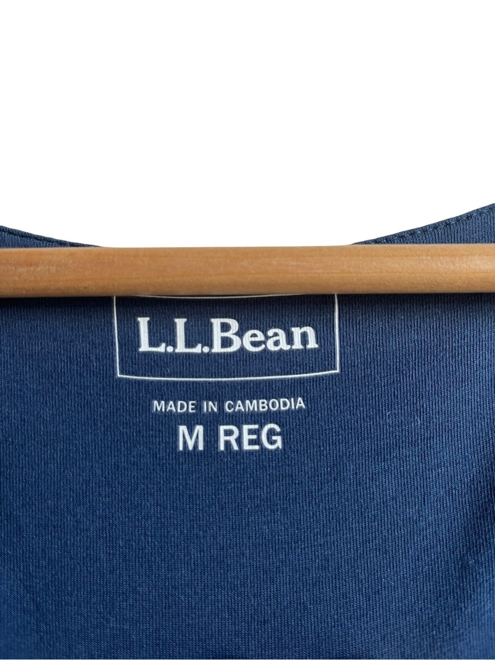 L.L.Bean Easy Cotton Fit & Flare Dress Medium Blue Pockets - Picture 14 of 16